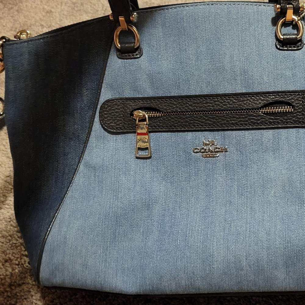 Coach denim handbag